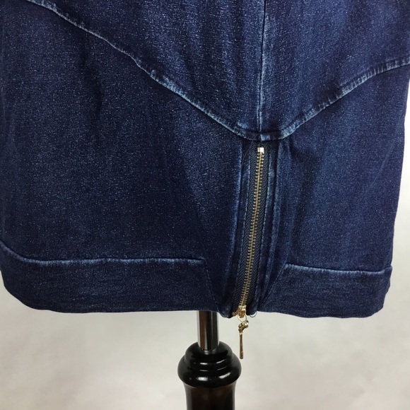 Women Tunic Top Denim Stretch Spider Web Size XXL - Picture 7 of 8